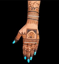 easy mehndi design for karva chauth