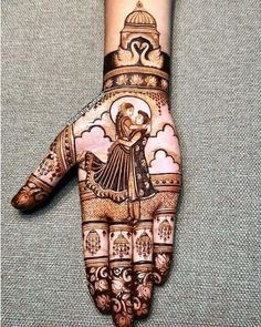 easy mehndi design for karva chauth