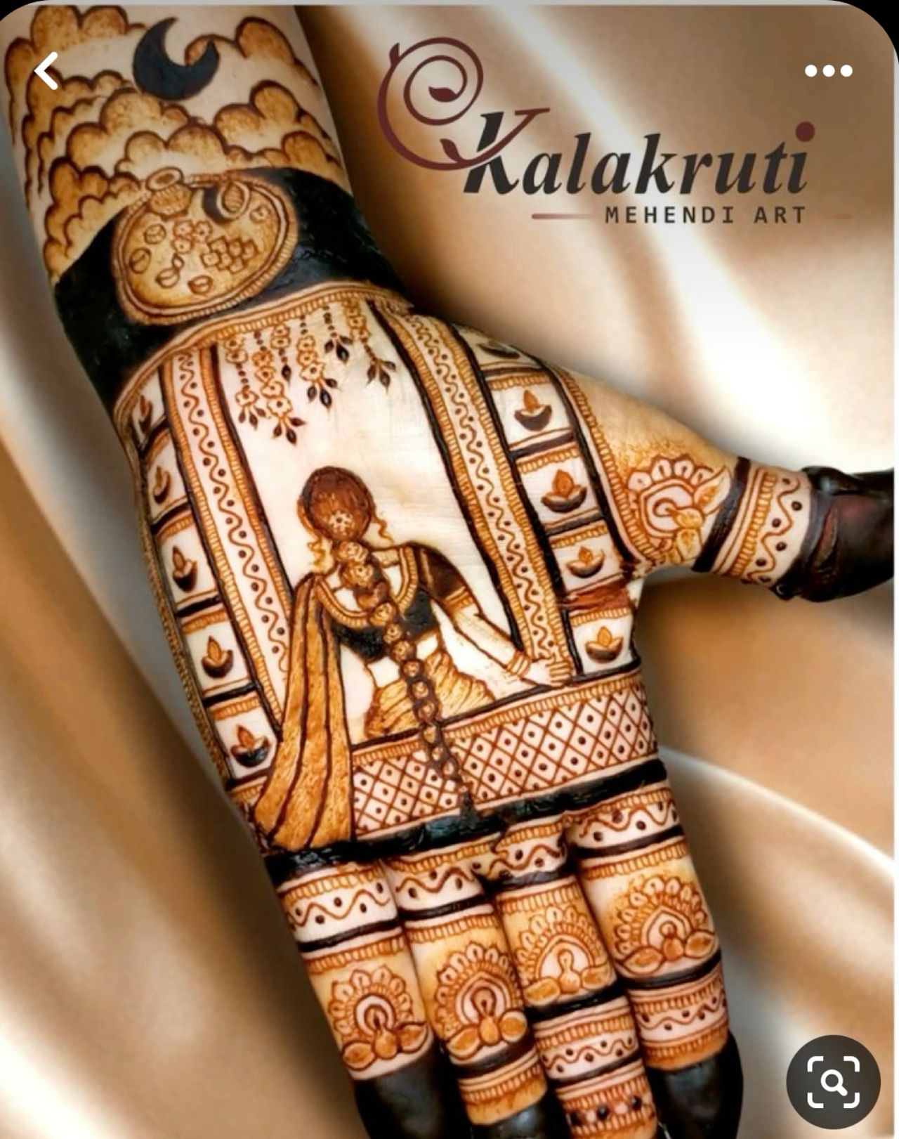 easy mehndi design for karva chauth