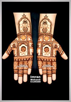 easy mehndi design for karva chauth