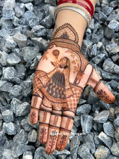 easy mehndi design for karva chauth