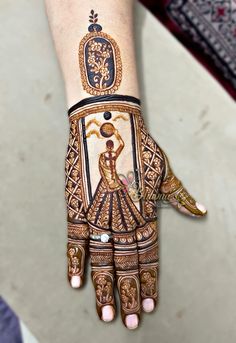 easy mehndi design for karva chauth