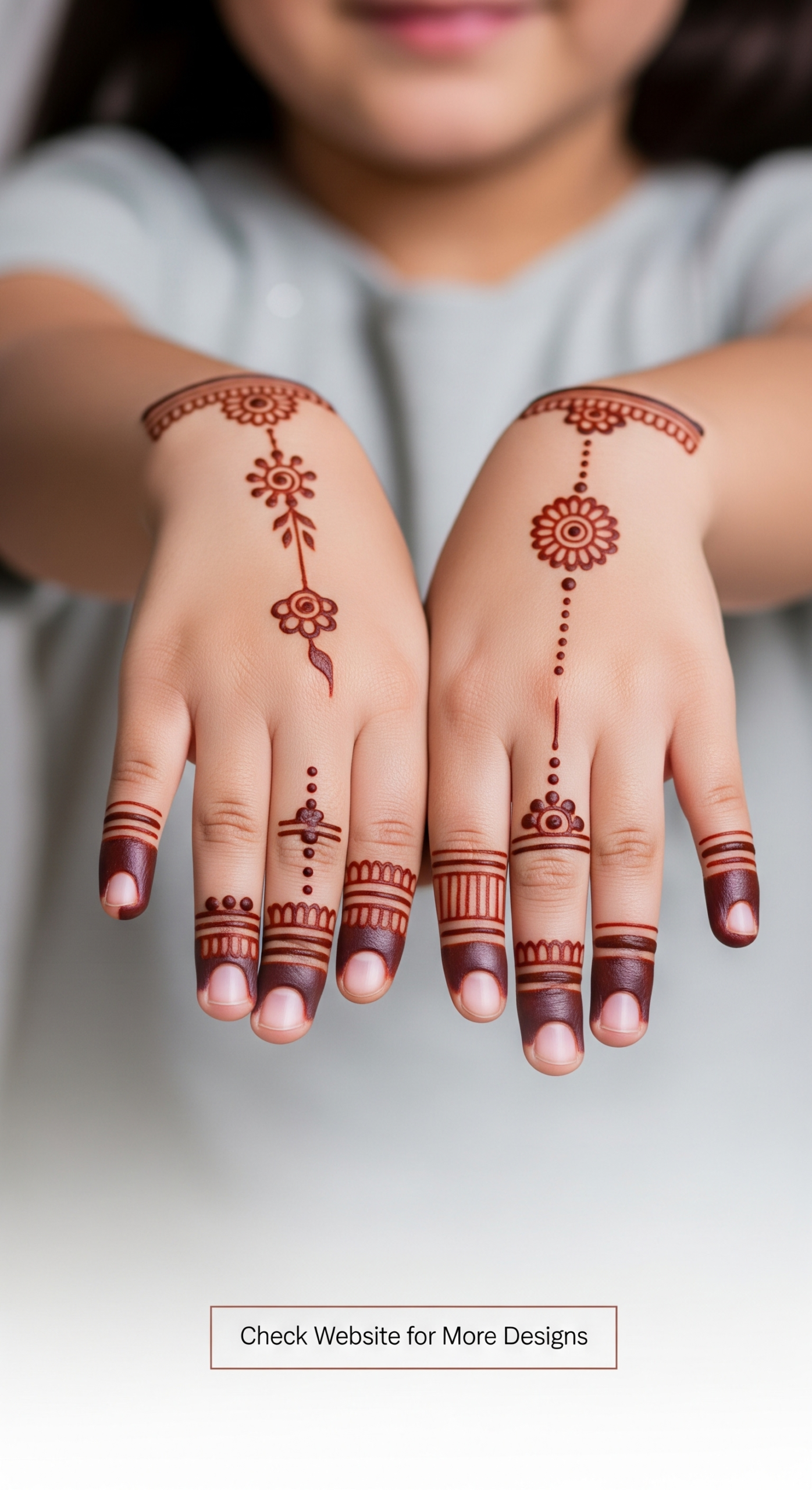 easy mehndi design for kids