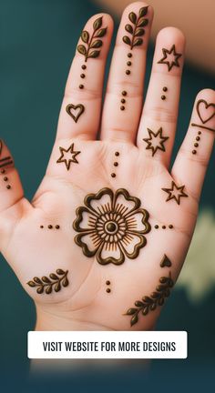 easy mehndi design for kids