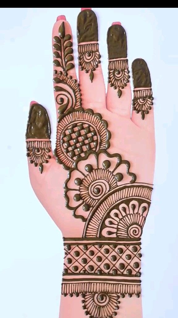 easy mehndi design for kids