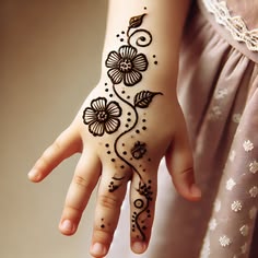 easy mehndi design for kids