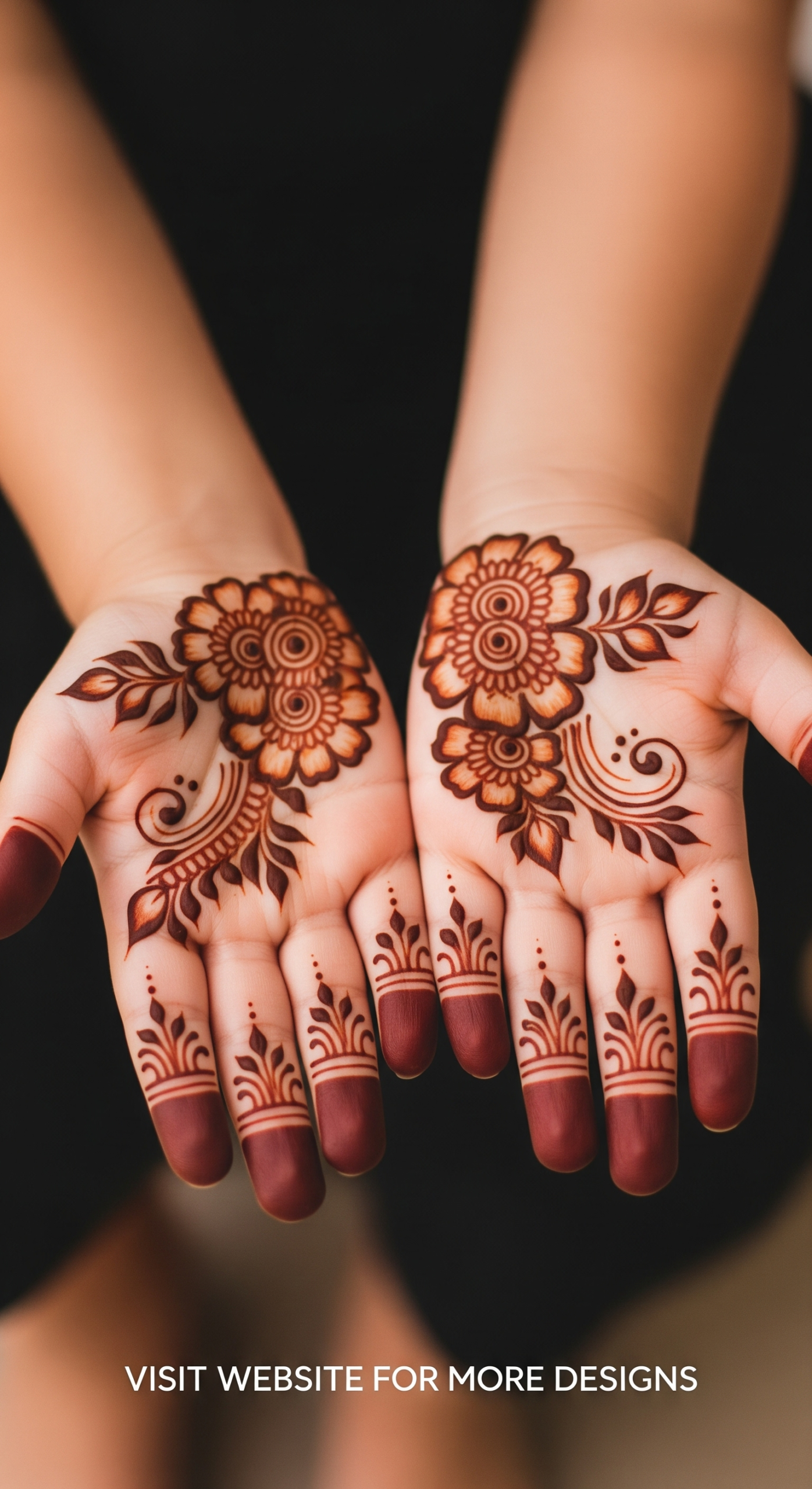 easy mehndi design for kids