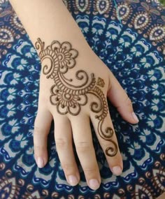 easy mehndi design for kids