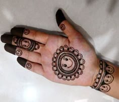 easy mehndi design for kids