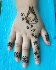 easy mehndi design for kids