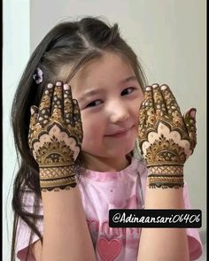 easy mehndi design for kids