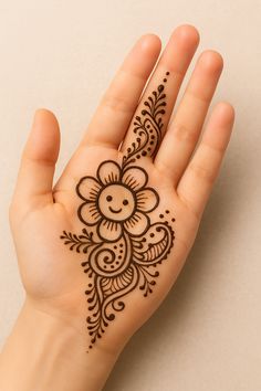 easy mehndi design for kids