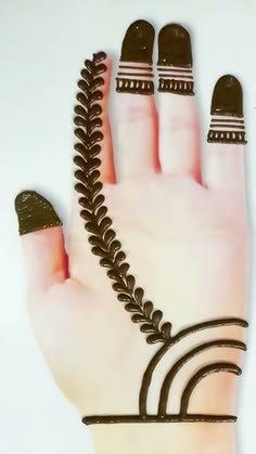 easy mehndi design for kids