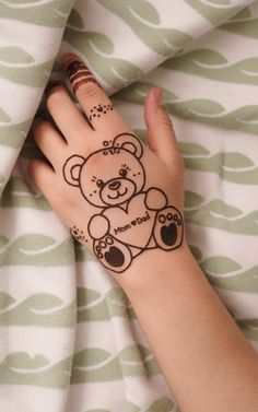 easy mehndi design for kids
