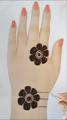 easy mehndi design for kids