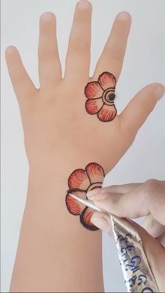 easy mehndi design for kids