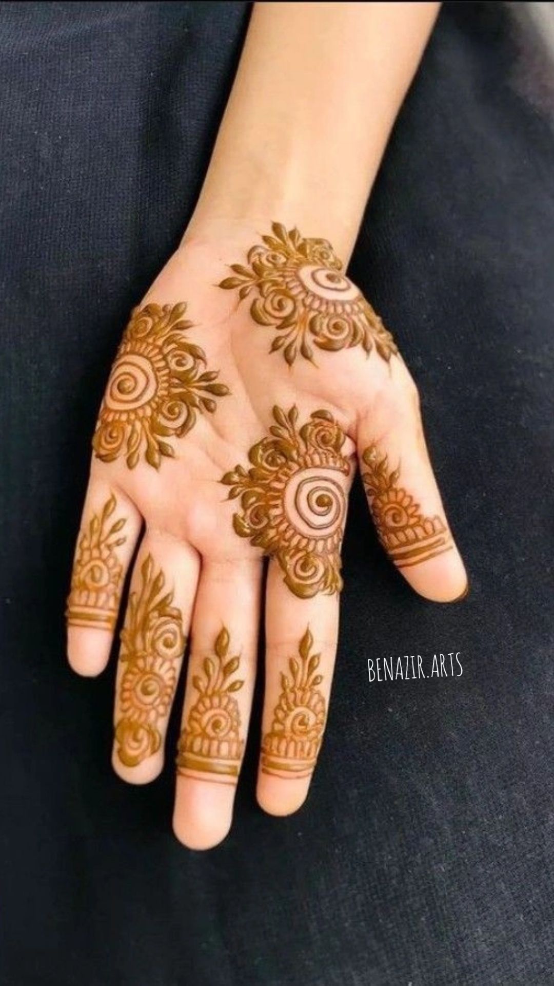 easy mehndi design for kids