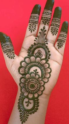 easy mehndi design for kids
