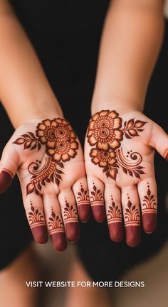 easy mehndi design for kids