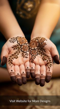 easy mehndi design for kids