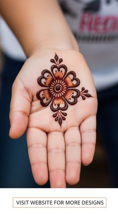 easy mehndi design for kids