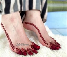 foot mehndi design simple and easy photo