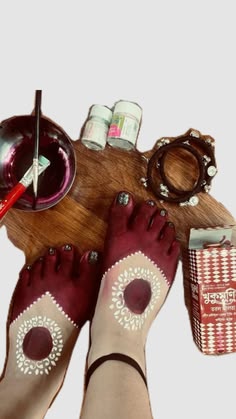 foot mehndi design simple and easy photo