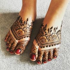 foot mehndi design simple and easy photo
