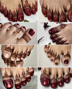 foot mehndi design simple and easy photo
