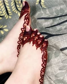 foot mehndi design simple and easy photo