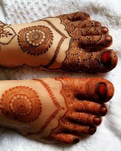 foot mehndi design simple and easy photo