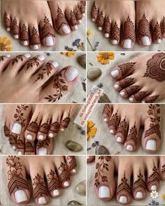 foot mehndi design simple and easy photo