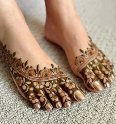 foot mehndi design simple and easy photo