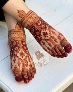 foot mehndi design simple and easy photo