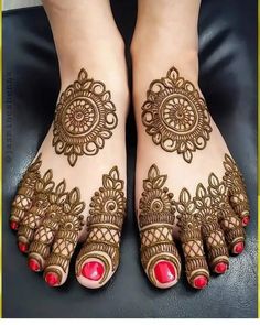 foot mehndi design simple and easy photo