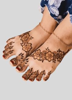 foot mehndi design simple and easy photo