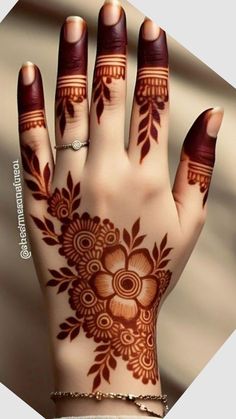 instagram mehndi design back hand