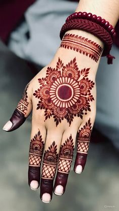 instagram mehndi design back hand