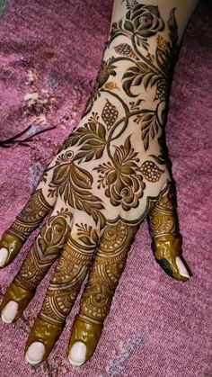 instagram mehndi design back hand