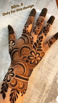 instagram mehndi design back hand