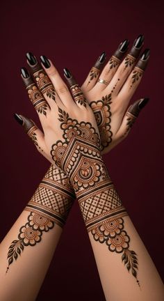 instagram mehndi design back hand