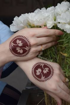 lotus mehndi design back hand