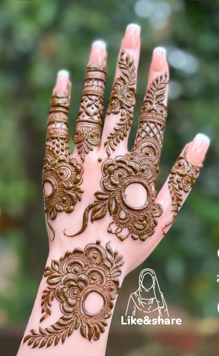 pakistani mehndi design back hand
