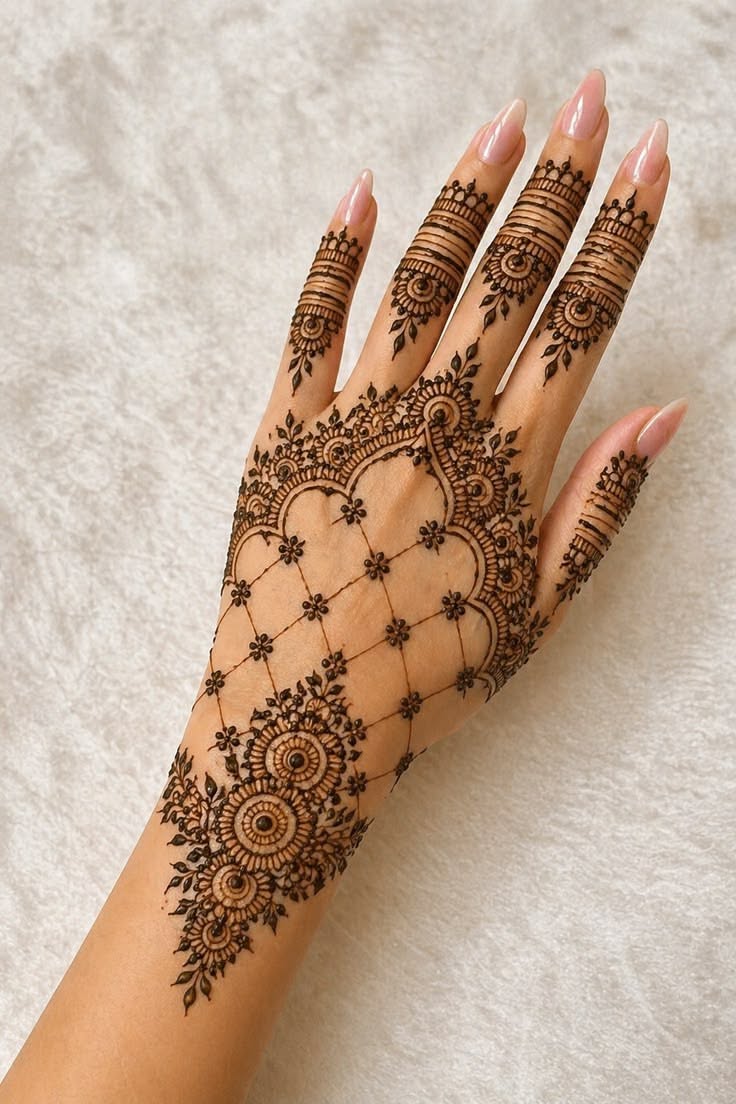 pakistani mehndi design back hand