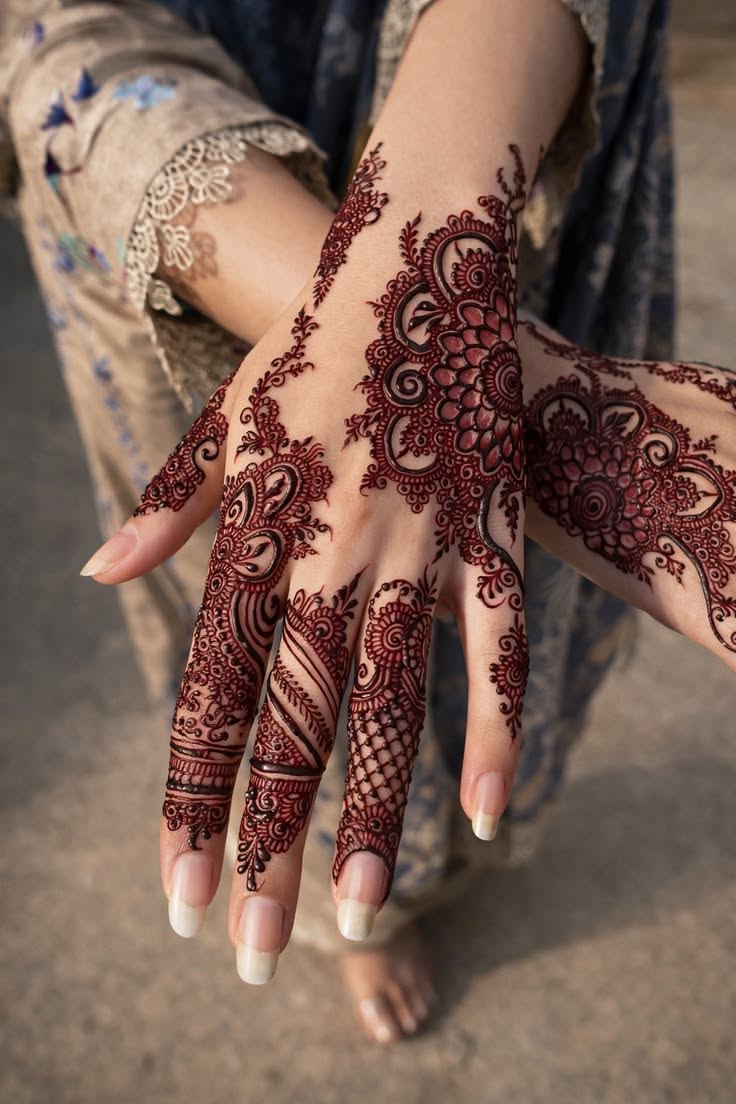 pakistani mehndi design back hand