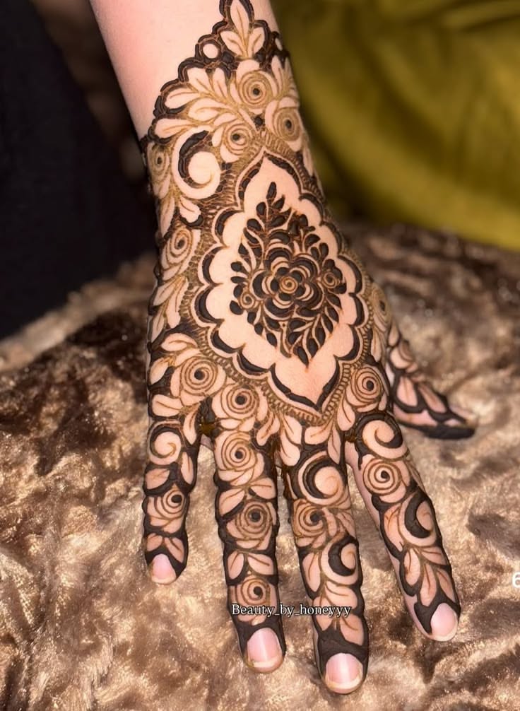 pakistani mehndi design back hand
