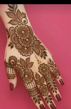 pakistani mehndi design back hand