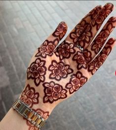 rose mehndi design back hand