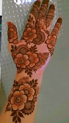 rose mehndi design back hand