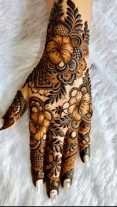 rose mehndi design back hand